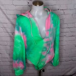 Hooded Tie-dye Bodysuit